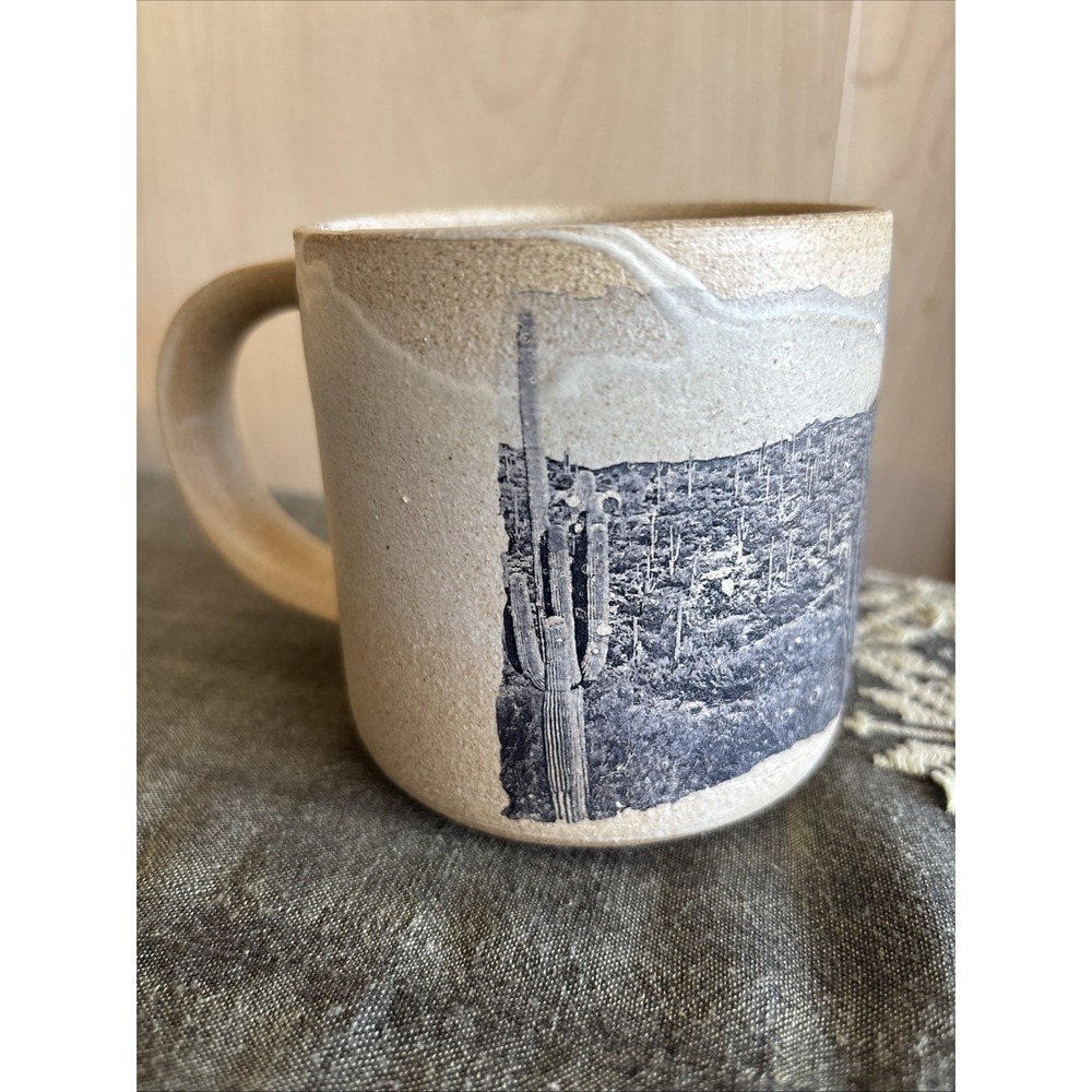 Bettina Chow Small Batch Arizona Hand Thrown Ceramic Mug Cup Cactus Saguaro